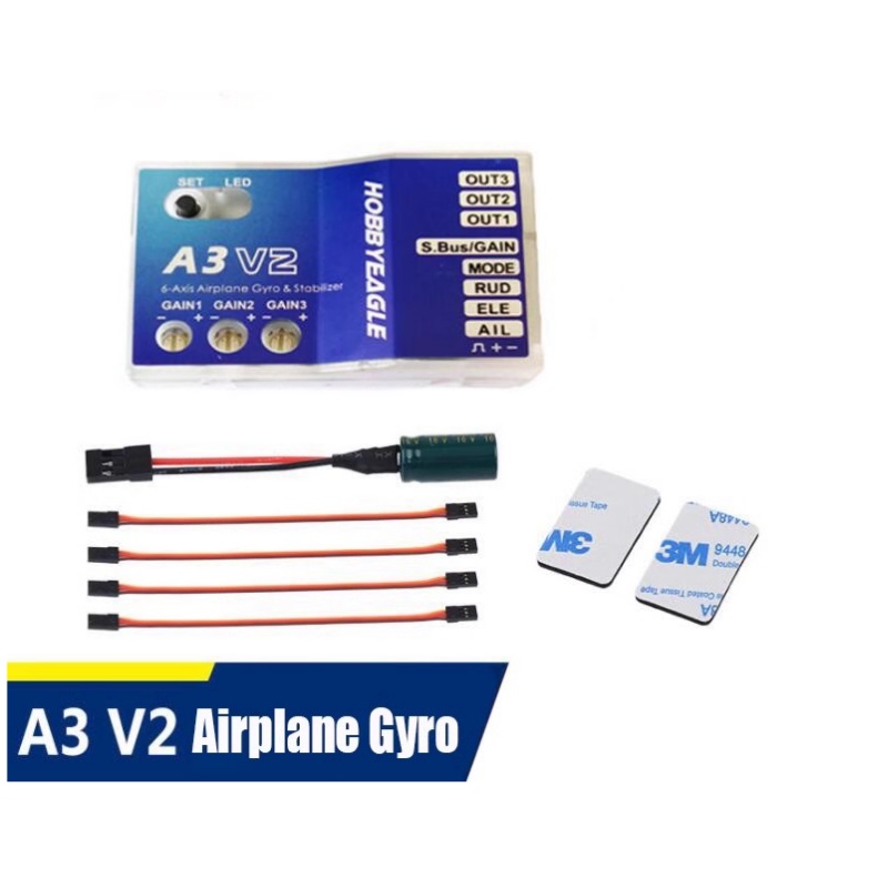 Rc Helicopter Gyro - Полетный контроллер-стабилизатор A3 V2 с 3-осевым