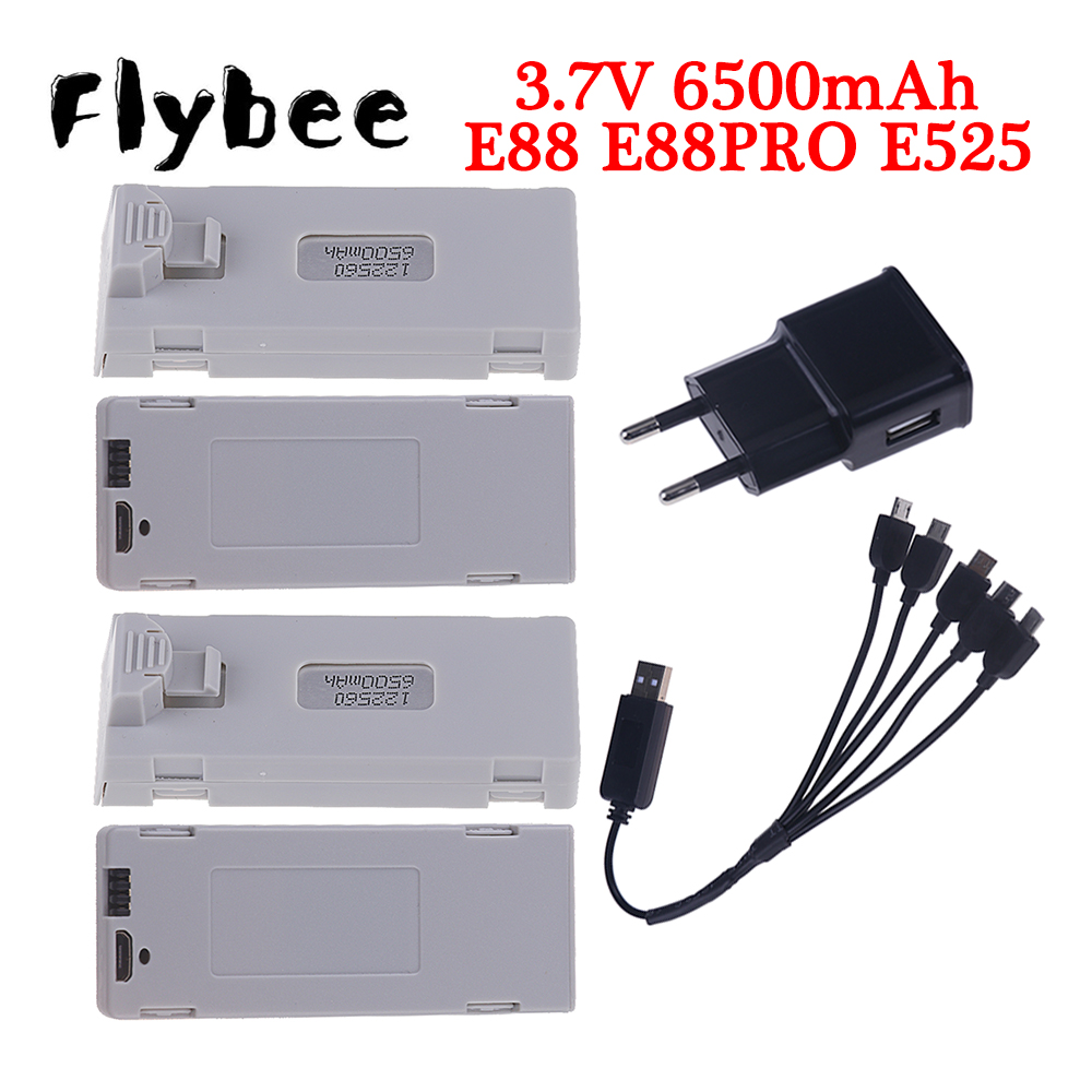Drone Lipo Battery - Оригинальный аккумулятор E88 3,7 в 6500