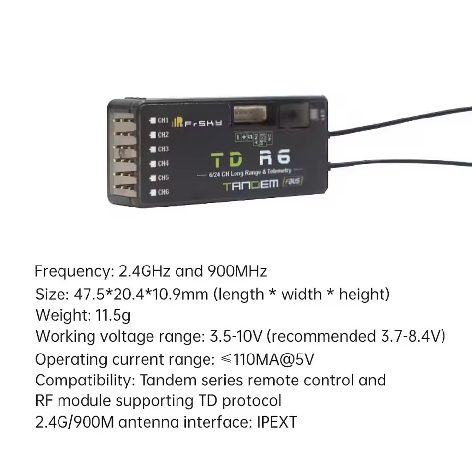 Приемник FrSky TD R6 2.4G 900M – обзор и цена Frsky Receiver Module